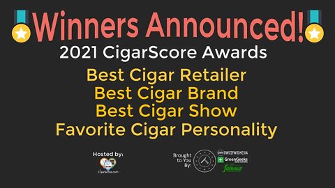 CIGARSCORE AWARDS 2021 WINNERS Announced! - Best Cigar Retailer / Brand / Show / Personality of 2021