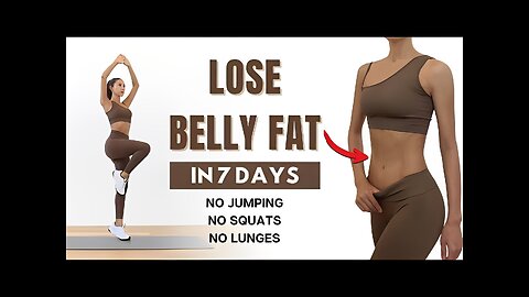 Lose belly fat in one week🔥30 minutes standing abs workout - Squat X Lunge X Jumping X