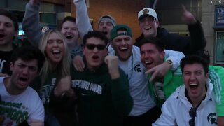 MSU beat Marquette Sunday night and fans went wild