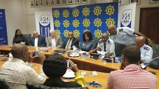 SOUTH AFRICA - Cape Town - Provincial Police Commissioner Matakata (Video) (xJu)