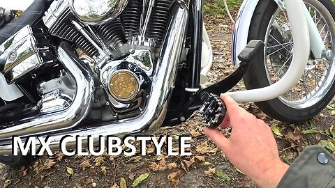 New adjustable affordable MX pegs for the Clubstyle Dyna | NiceCNC Harley foot pegs