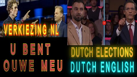 Debat + Theirry Baudet achtige Actie Election Verkiezing Holland Netherlands Dutch English Suriname