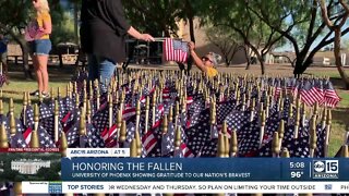 Ten thousand flags placed to honor fallen service members ahead of Memorial Day