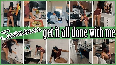*NEW* SUMMER GET IT ALL DONE WITH ME 2022 | EXTREME SPEED CLEANING & LAUNDRY MOTIVATION | ez tingz