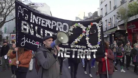 France: Hundreds rally against Macron's pension reform in Paris ahead of nationwide strikes 03.04.23