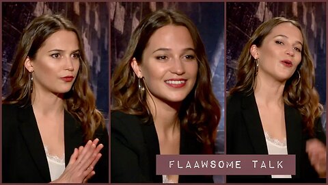 Alicia Vikander (IN SWEDISH) On The Pain (FITNESS) And Muscles For Becoming Lara Croft TOMB RAIDER