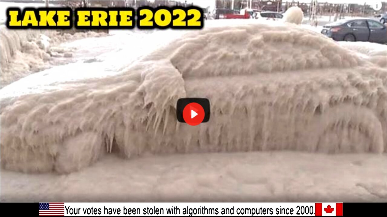 Footage Of Lake Erie Blizzard Massive Winter Storm Flooding And Freezing Ontario And New York 1059