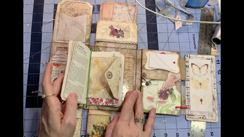 Episode 139 - Junk Journal with Daffodils Galleria - 12 Flip Journal from one 12 x 12 Paper!