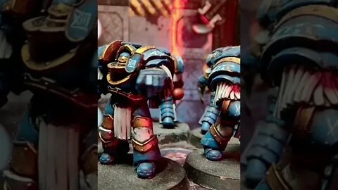 Horus Heresy Ultramarine Cataphractii Terminators #shorts #warhammer40k #horusheresy #gamesworkshop