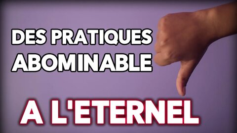 Des Pratiques Abominables À l'Éternel - Renor Mathe