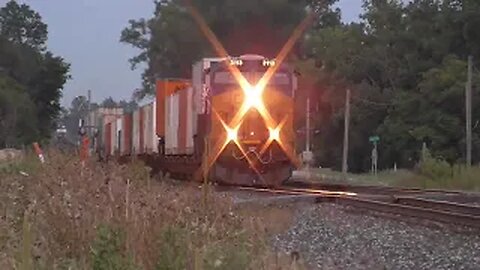 CSX I017 Intermodal Double-Stack Train From Bascom, Ohio July 25, 2022