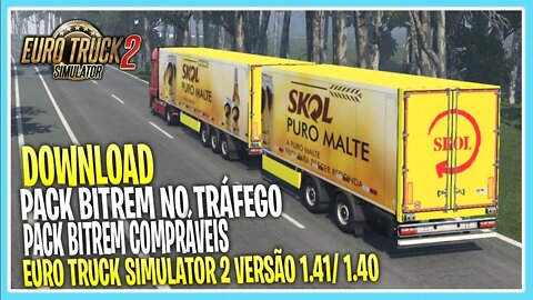 PACK REBOQUES BITREM NO TRAFEGO + REBOQUE BITREM COMPRAVEIS 1.41/1.40 ETS2