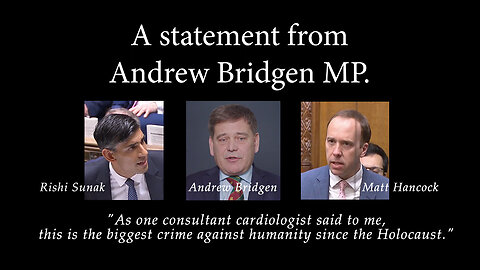 British MP Andrew Bridgen Ignites Firestorm By Comparing COVID Vaccine Disaster To Holocaust