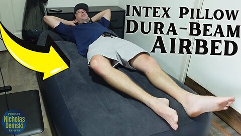 SLEEP EASY: Intex Pillow Dura-Beam Series Rest Raised Airbed with Internal Pump REVIEW