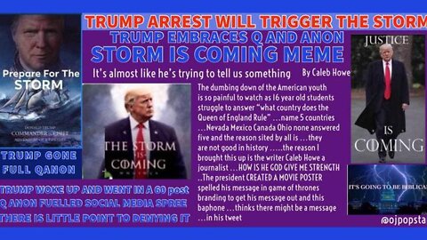 New ShariRaye: Trump Arrest Will Trigger the Storm - Trump Gone Full Q Anon - Trump Awakens