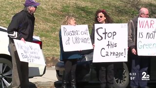 Local activists gather in East Baltimore to support Ukraine