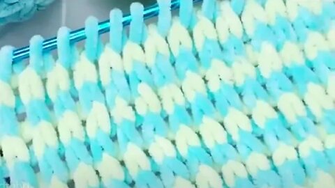 🧶Super Easy Tunisian Crochet Baby Blanket For Beginners