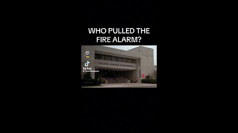 Libtard doesn’t know what a fire alarm is!!🤣