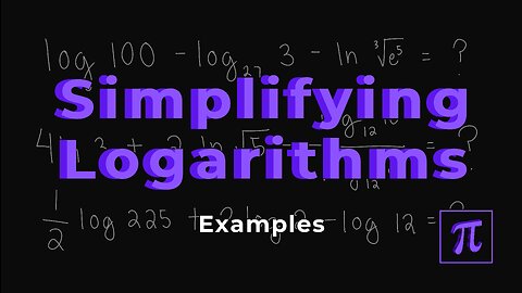 How to SIMPLIFY LOGARITHMS? - It's easy if we use the laws of logarithms!