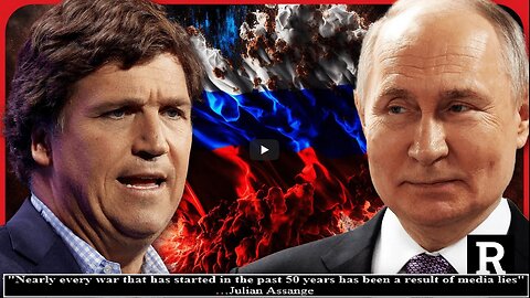 Tucker drops BOMBSHELL about his Putin interview, NSA is PISSED | Redacted with Clayton Morris