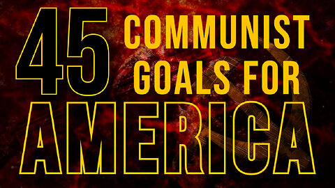 45 Communist Goals for America (Sanctuary Church Sunday Service 09/10/2023)