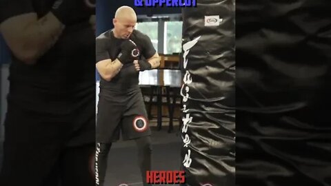 Heroes Training Center | Kickboxing & MMA "How To Double Up" Hook & Hook & Uppercut | #Shorts