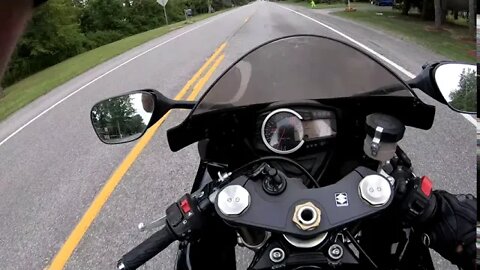 Just riding. Caught in the storm. 2013 gsxr 750