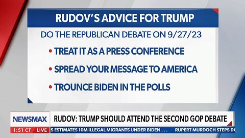 Rudov: Trump Should Do Second Republican Debate