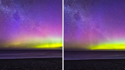 Mesmerizing footage of the Aurora Australis and its colorful lights