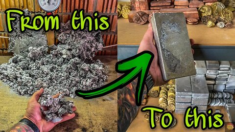 Melting ALUMINUM dross, is it worth it?!🤔(4K) #devilforge #melting