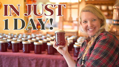 90 Jars of Plum Jelly in one day! HUGE PRESERVING DAY in the Homestead Kitchen