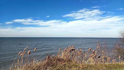 Lake Erie With Bright Blue Skies & Sunshine ~ November 30, 2023