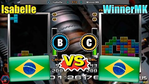 Tetris the Absolute The Grand Master 2 PLUS (Isabelle Vs. WinnerMK) [Brazil Vs. Brazil]