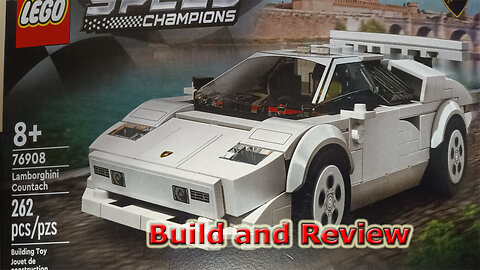 Lego Lamborghini Countach build and review