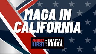 MAGA in California. Jennifer Horn with Sebastian Gorka on AMERICA First