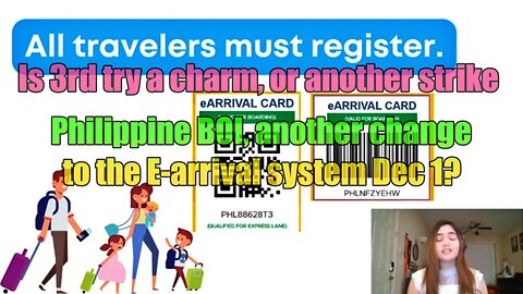 December 1 philippine e-arrival card changes again whats new this time