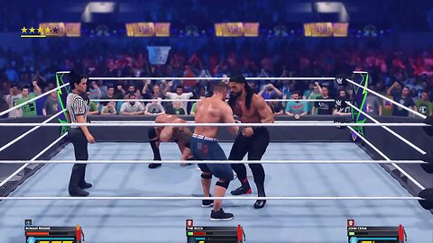 WWE Roman Reigns vs John Cena vs The Rock Legend Mode Live