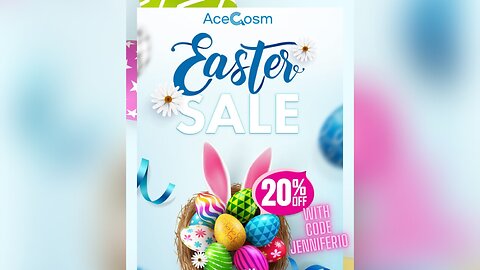 Save 20% with JENNIFER10 at the Acecosm.com Easter Sale!!🐰🌸🌷