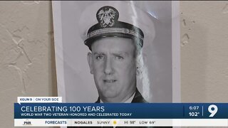 WWII vet honored at 100th birthday celebration