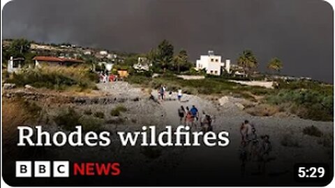 Rhodes: Thousands evacuated from Greek island as wildfires spread – BBC News