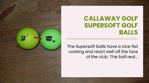 Callaway Golf Supersoft Golf Balls