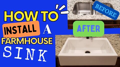 HOW TO INSTALL A FARMHOUSE SINK