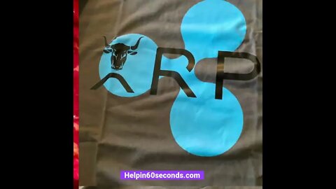 Get you #XRP Merch. Use code: helpin60seconds and save more. Free shipping in the #USA.