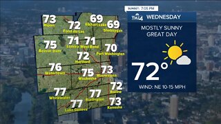 Southeast Wisconsin weather: Sunny Wednesday with highs near 70