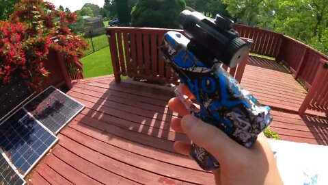 unbox+test: XULIANYI Shooting Toy Gel Ball Blaster with 10000 Gel Balls, Fully Manual Outdoor