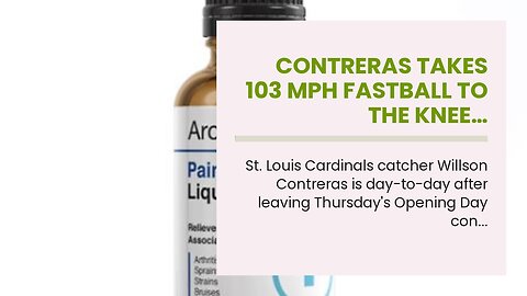 Contreras takes 103 mph fastball to the knee…
