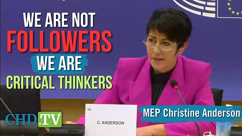 MEP Anderson Commends the ‘Small Fringe Minority’: We Will Not Have to Justify Our Silence to Our Grandchildren