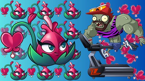 Blooming Heart vs Cardio Zombie pvz2 arena plant vs zombies 2 gameplay