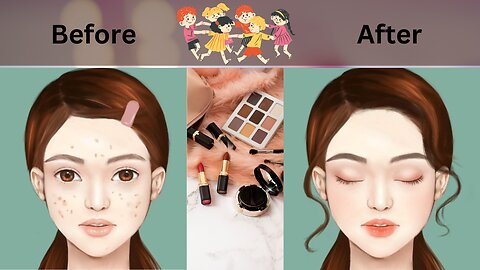 ASMR stop motion makeup animation