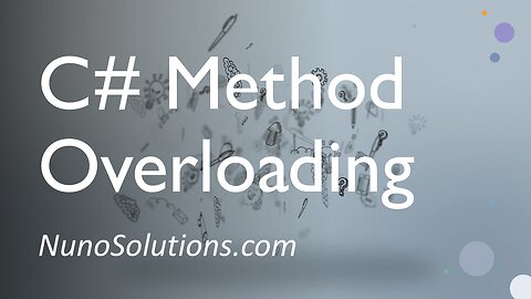 C# Methods (Overloading)